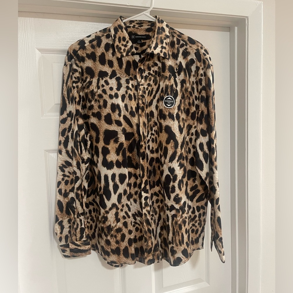Inc leopard print shirt